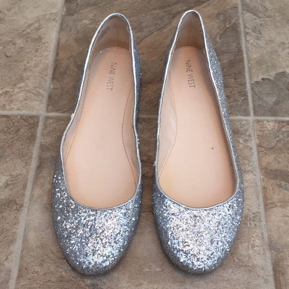 nine west sparkle flats